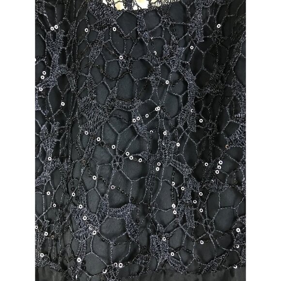 City Chic Maxi Sparkle Love in Midnight Size M/18 - Picture 4 of 10